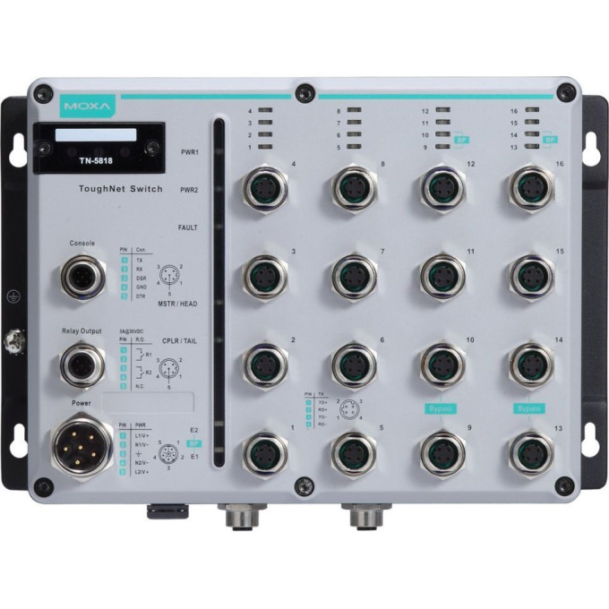 Коммутатор MOXA TN-5518A-2GTX-WV-T 6096172